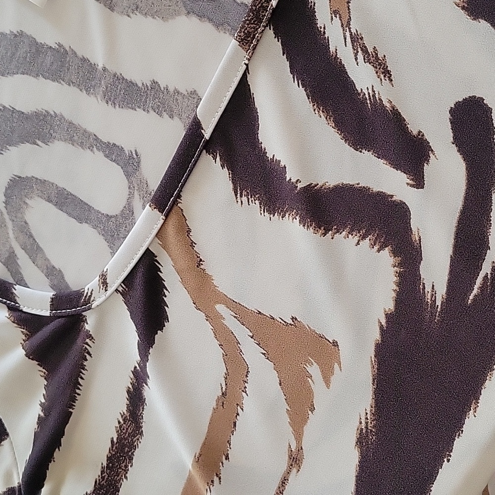 Venus Zebra Print Square Neck Top - Picture 6 of 8